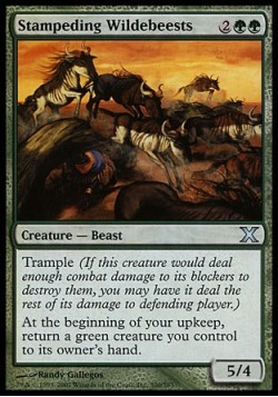 Stampeding Wildebeests