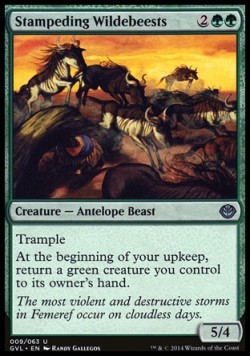 Stampeding Wildebeests