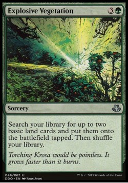 Explosive Vegetation