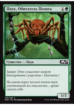 Паук, Обитатель Полога
