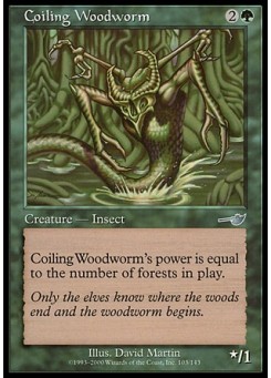 Coiling Woodworm