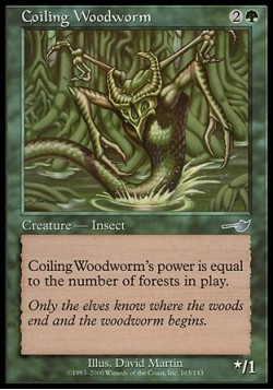 Coiling Woodworm