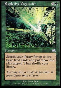 Explosive Vegetation