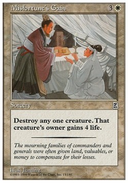 Misfortune's Gain