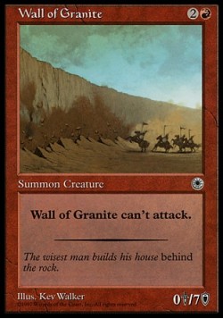 Wall of Granite