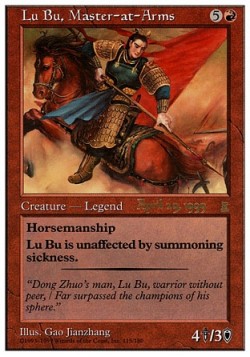 Lu Bu, Master-at-Arms