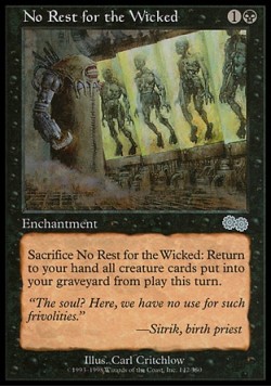 No Rest for the Wicked