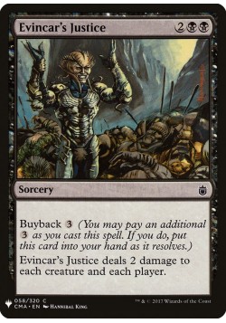 Evincar's Justice