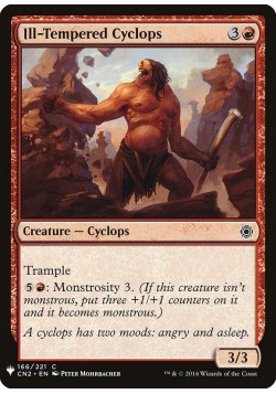 Ill-Tempered Cyclops