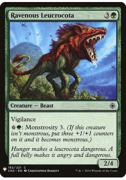 Ravenous Leucrocota
