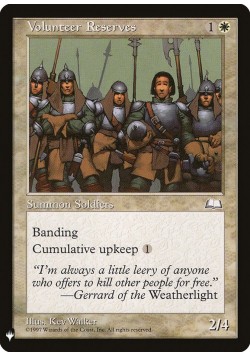 Volunteer Reserves