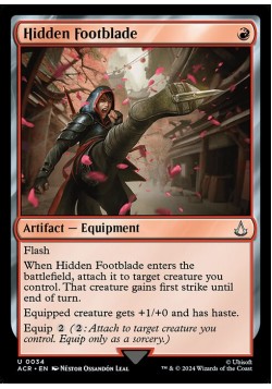 Hidden Footblade