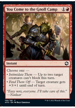 You Come to the Gnoll Camp