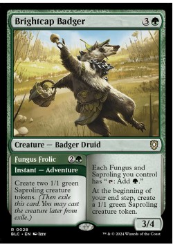 Brightcap Badger // Fungus Frolic