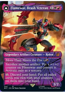 Flamewar, Brash Veteran // Flamewar, Streetwise Operative