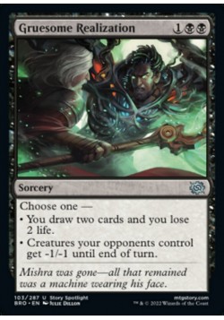 Gruesome Realization