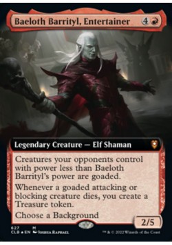 Baeloth Barrityl, Entertainer