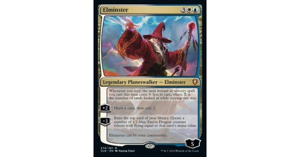 elminster mtg card Commander Deck EDH Deck 100 Magic Cards Custom Deck Scry Azorius For each opponent Elminster MTG - Commander Legends:
