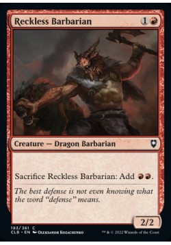 Reckless Barbarian