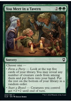 You Meet in a Tavern