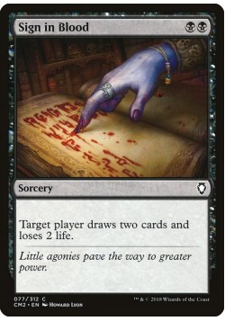 Sign in Blood