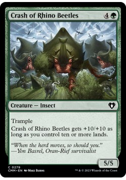 Crash of Rhino Beetles