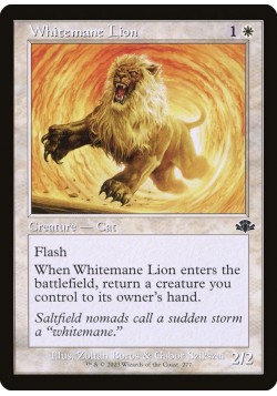 Whitemane Lion
