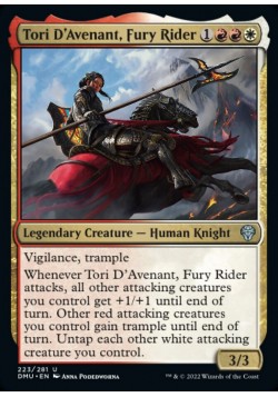 Tori D'Avenant, Fury Rider