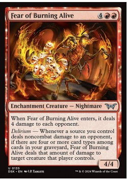 Fear of Burning Alive