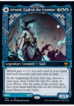 Alrund, God of the Cosmos // Hakka, Whispering Raven