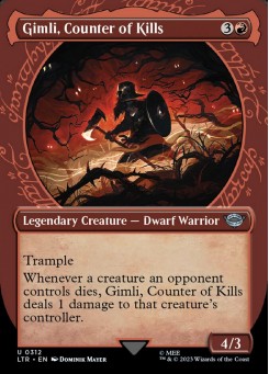 Gimli, Counter of Kills