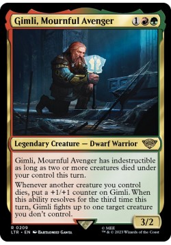 Gimli, Mournful Avenger