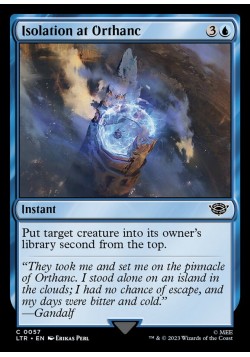 Isolation at Orthanc