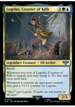 Legolas, Counter of Kills