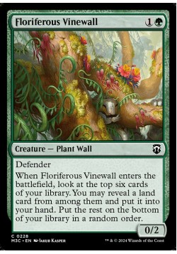 Floriferous Vinewall