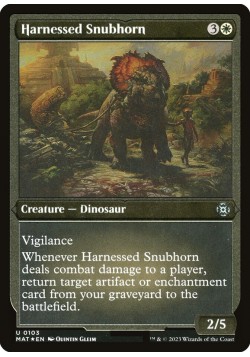 Harnessed Snubhorn