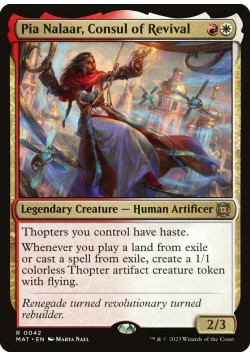 Pia Nalaar, Consul of Revival