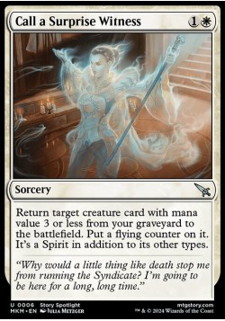 Call a Surprise Witness