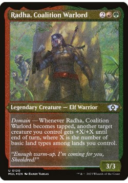 Radha, Coalition Warlord