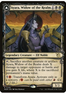 Ayara, Widow of the Realm // Ayara, Furnace Queen