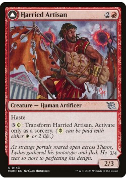 Harried Artisan // Phyrexian Skyflayer