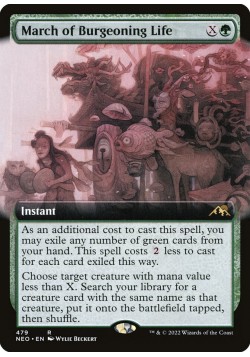 March of Burgeoning Life