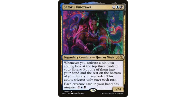 Kamigawa Neon Dynasty Rare Banner Mtg A-Satoru Umezawa  Kamigawa: Neon  Dynasty (NEO) #A-234  Magic Power Depot Mtg MTG Rare Ninja Card 234