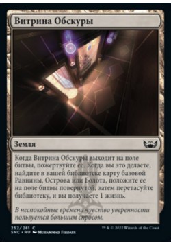 Витрина Обскуры