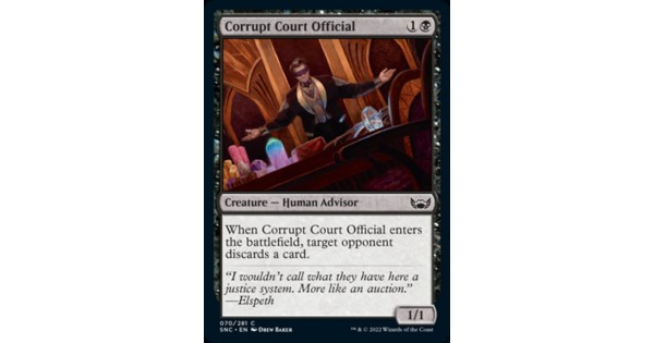 Corrupt Court Official 70 MTG Streets of New Capenna