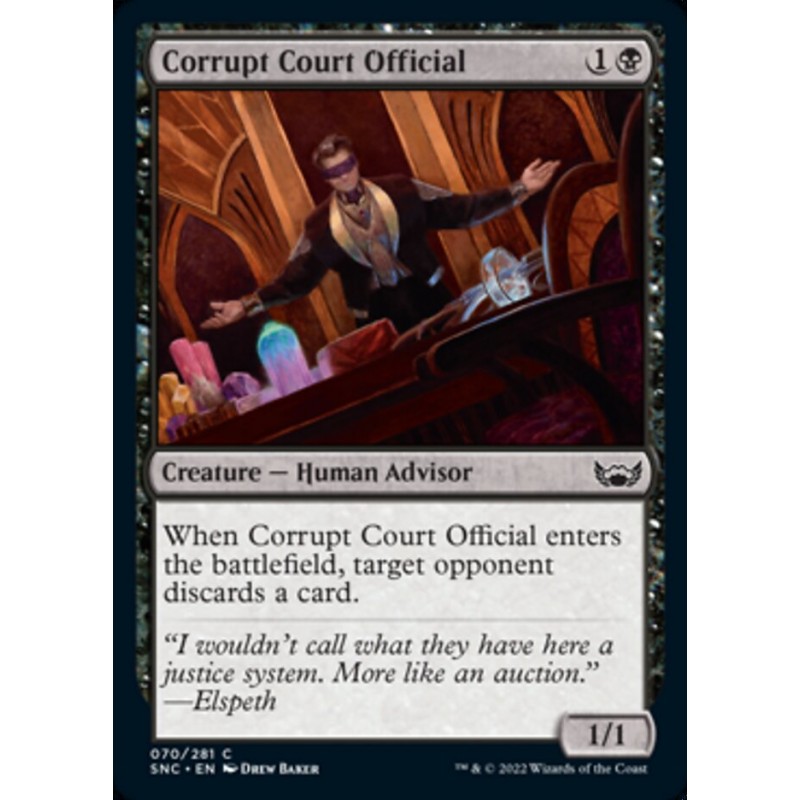Corrupt Court Official 70 MTG Streets of New Capenna