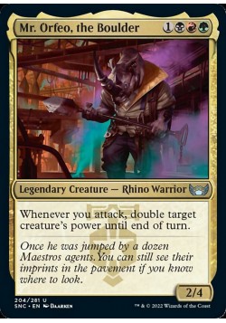 Mr. Orfeo, the Boulder