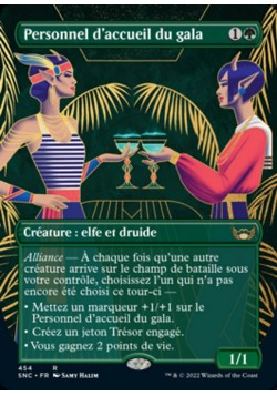 Personnel d'accueil du gala