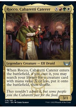 Rocco, Cabaretti Caterer