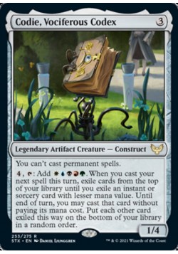 Codie, Vociferous Codex